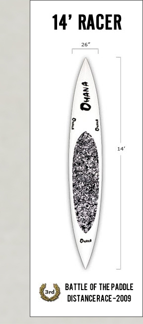 Ohana Paddleboards 14 foot racer board image of Ohana Paddleboards 14 foot racer board